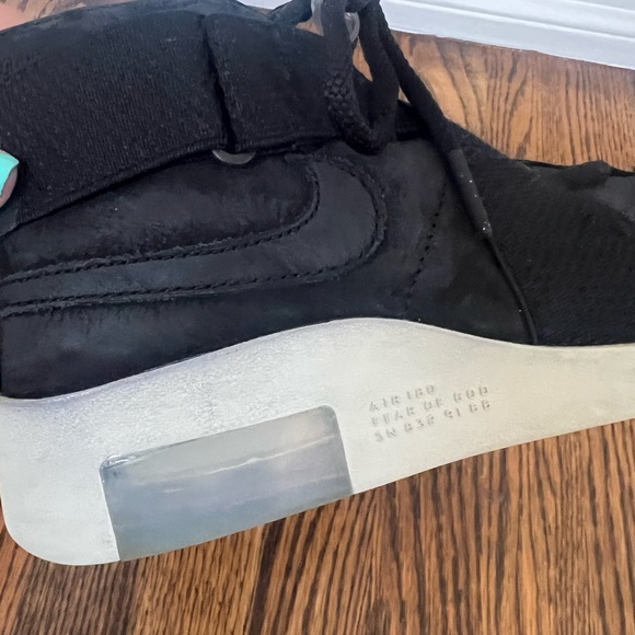 Nike Air Fear Of God Raid Black sz 4.5Y - Picture 9 of 10